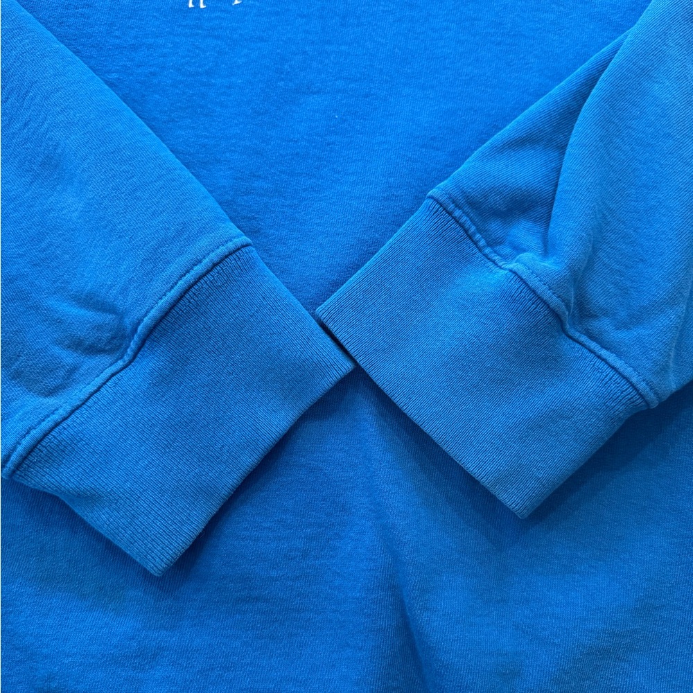 Sporty & Rich SRHWC Blue Cotton Crewneck Oversized Cozy Sweatshirt XL - Picture 5 of 8